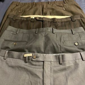 Men’s Ralph Lauren 38x34 dress pants. Set of 4